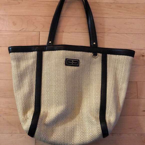 Cole Haan Woven Leather Tote Bag - Picture 1 of 2